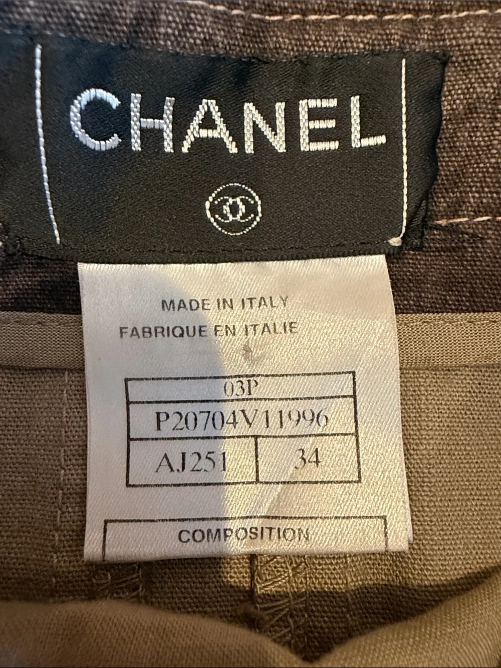 CHANEL Plum Grey Pleated Denim Midi Skirt